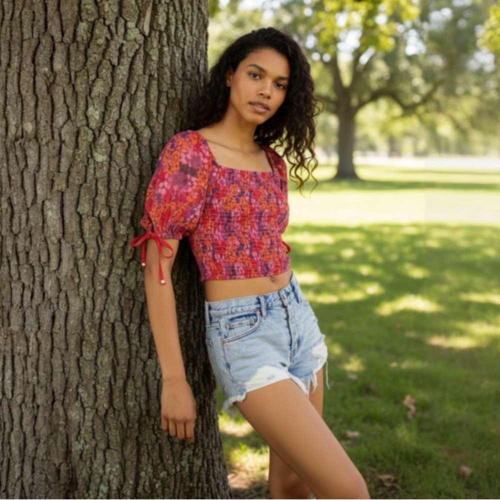 FREE PEOPLE Back On Top Crop Top